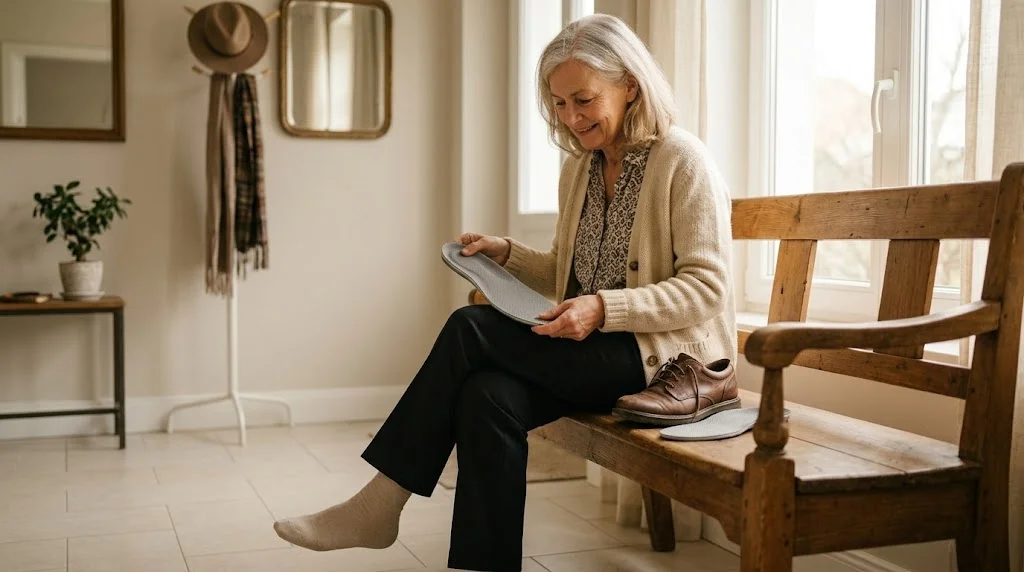 Footzy Folds beim Gebrauch